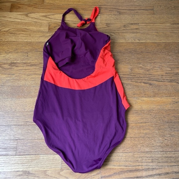 NEW Athleta Asym Colorblock One Piece Swimsuit 530875 Size Large - Picture 4 of 7